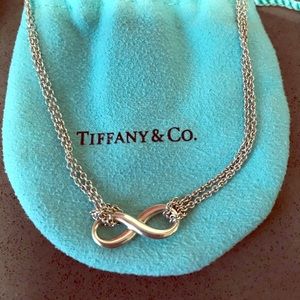 Tiffany Sterling Silver Infinity Necklace